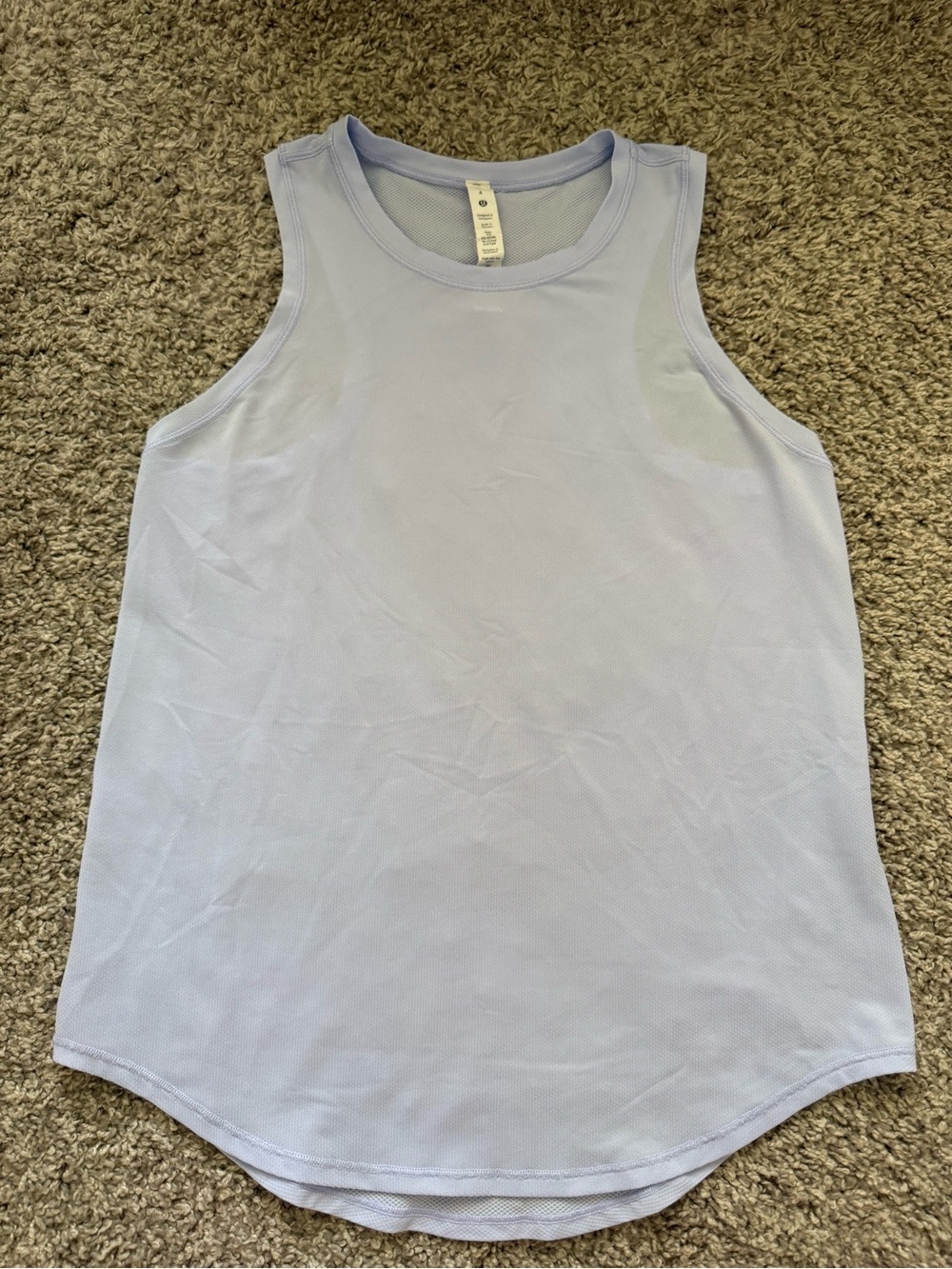 Lululemon Light Lavender Lilac Sleeveless Tank Top